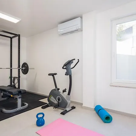 Maris & Ivana 2x28m2 Heated Pool Gym Villa Brela